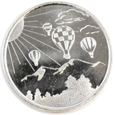 Hot Air Balloon 1/4oz. Monarch .999 Fine Silver